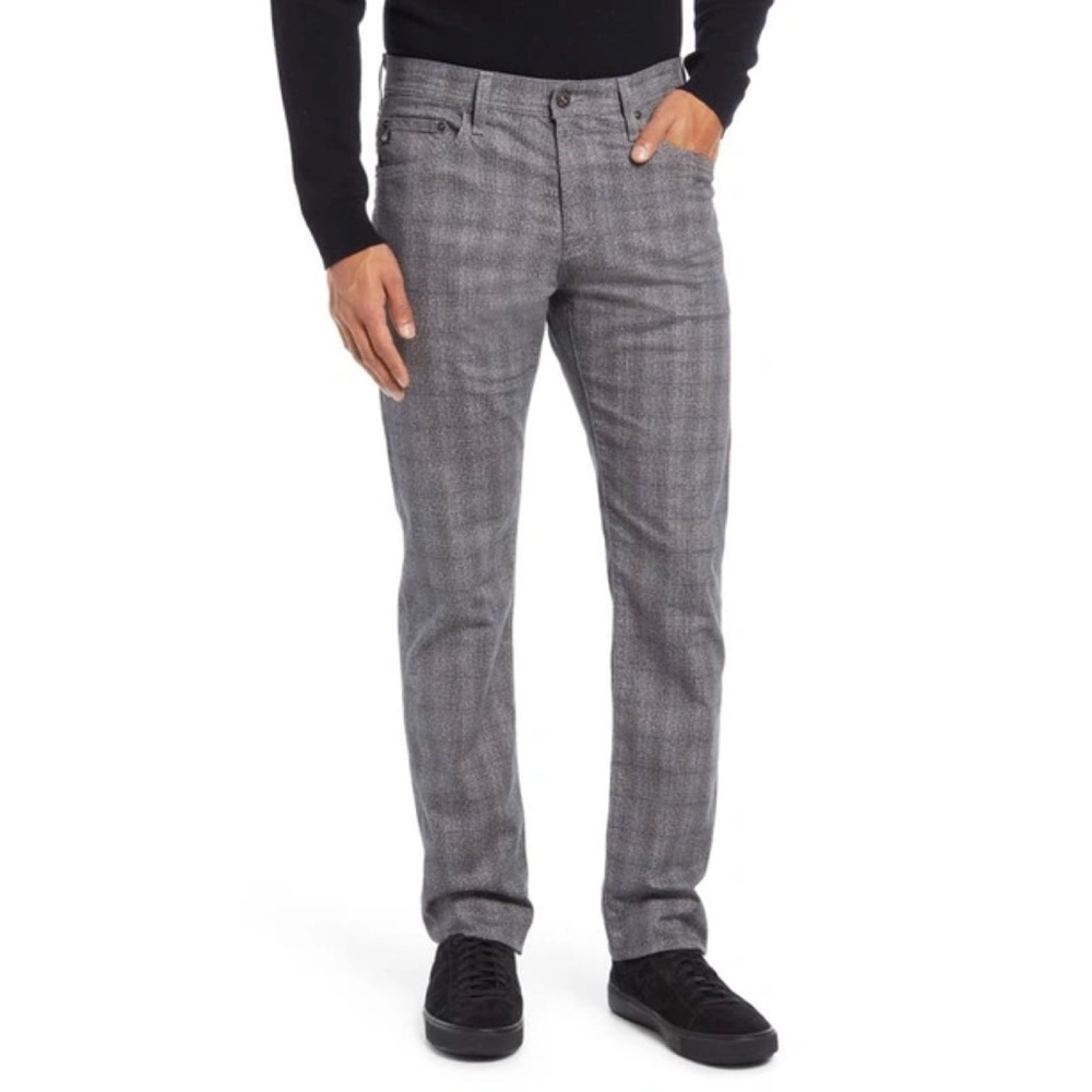 AG Adriano Goldschmied Everett Slim Straight Plaid Print Pants Size 32 - 34
